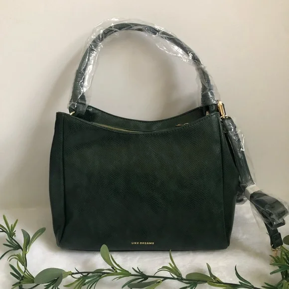 Like Dreams Kathy Woven Top Handle Satchel, NWT - Picture 3 of 6